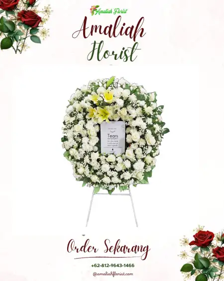 Krans Bunga Duka Piyaman