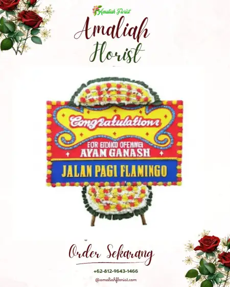 Sewa Papan Bunga Piyaman