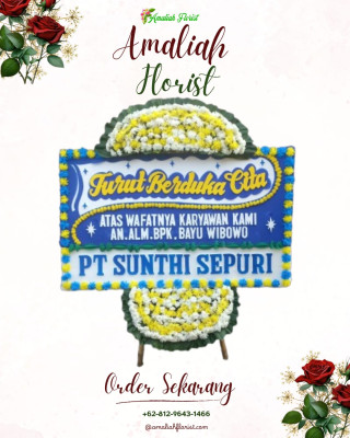 Papan Bunga Duka di Piyaman